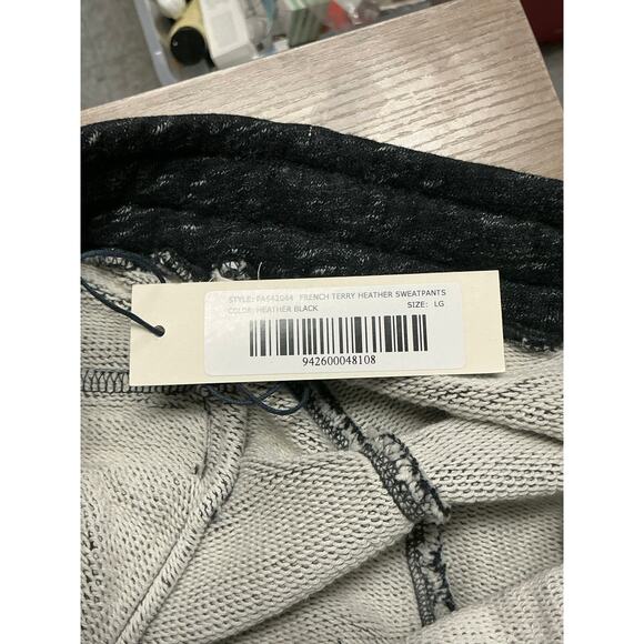 Alex Mill French Terry Heather Black Sweatpants Men’s Size L - Picture 6 of 8